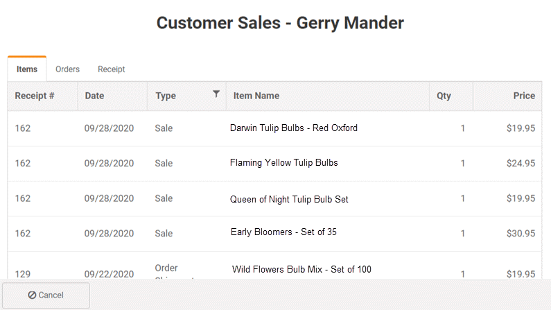 Feed and Seed POS System Customer-Sales-History Feed and Seed POS System Customer-Sales-History